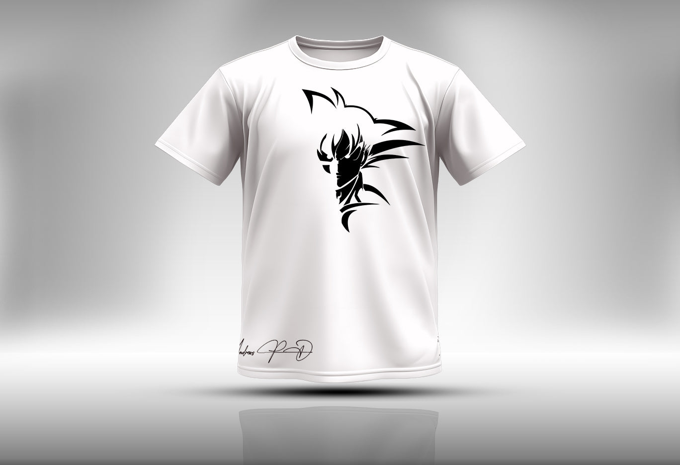 Goku Face Lines Custom T-Shirt