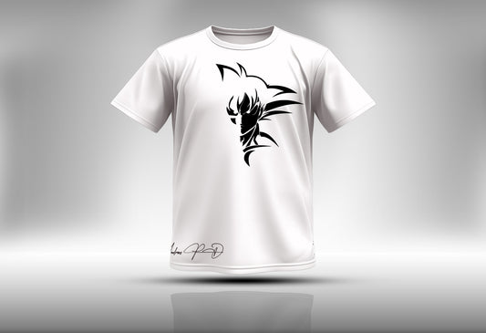 Goku Face Lines Custom T-Shirt