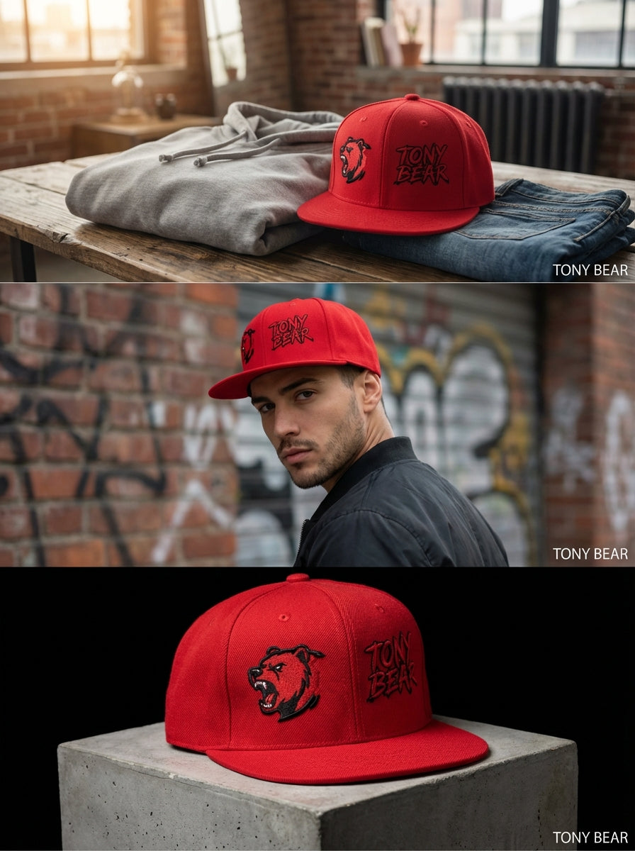 Mens - Tony Bear - Twill Snapback