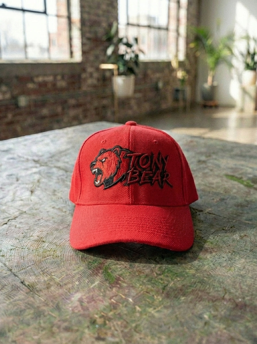 Unisex Tony Bear Adjustable Velcro Hat