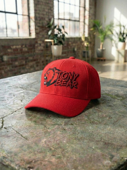 Unisex Tony Bear Adjustable Velcro Hat