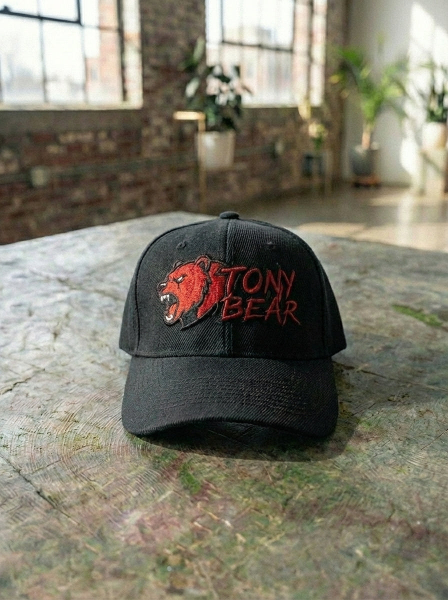 Unisex Tony Bear Adjustable Velcro Hat