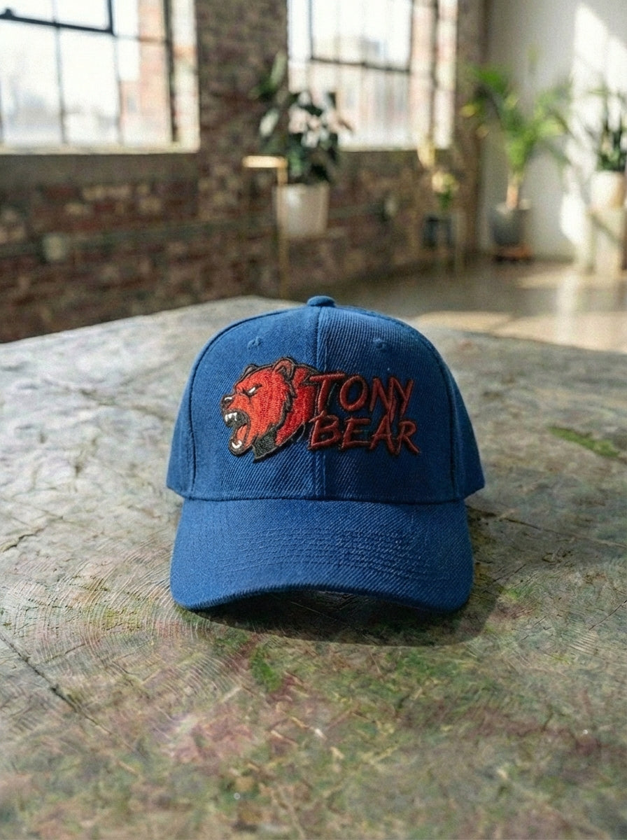 Unisex Tony Bear Adjustable Velcro Hat